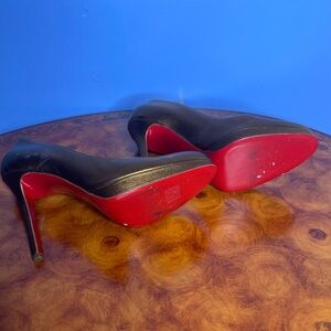 Christian Louboutin Black and Red Heels
